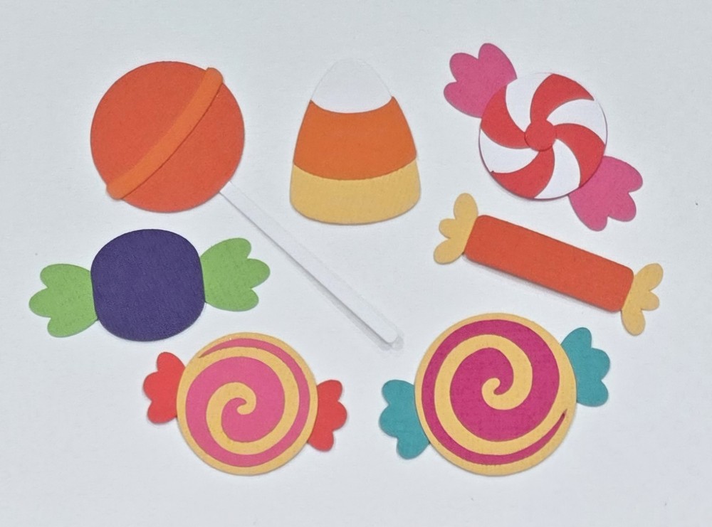 Halloween Sweets. Scrapbook, Card making Paper Piecing.