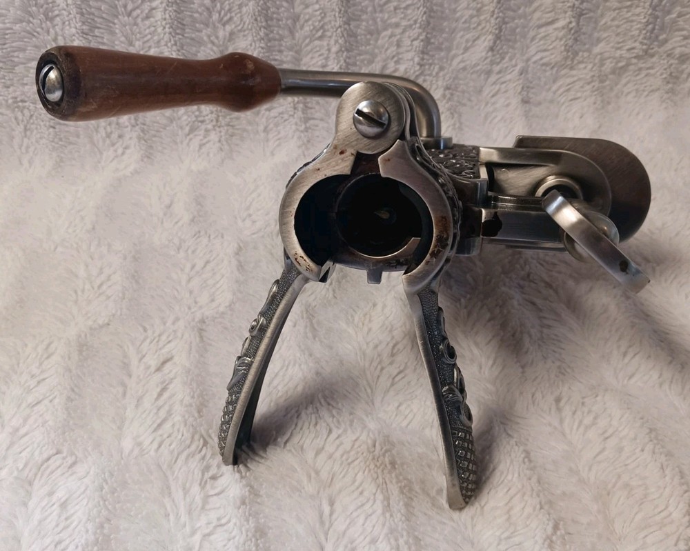 Rogar Champion 1897 Table Top Mount Corkscrew Wine Bottle Opener - Very Nice