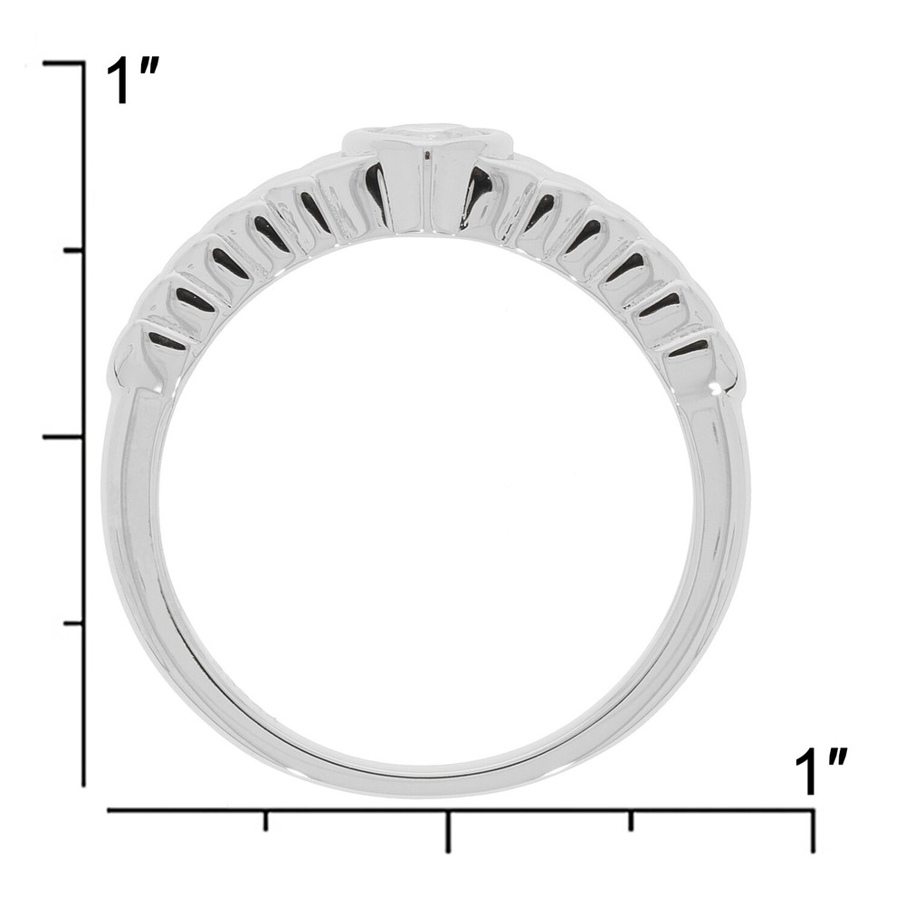 Sterling Silver Semi Mount Ring Setting Heart HT 4X4mm