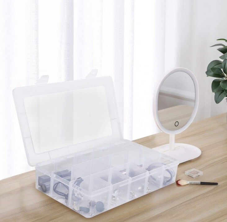 Organizer box storage container storage Box plastic small parts tool Box clear