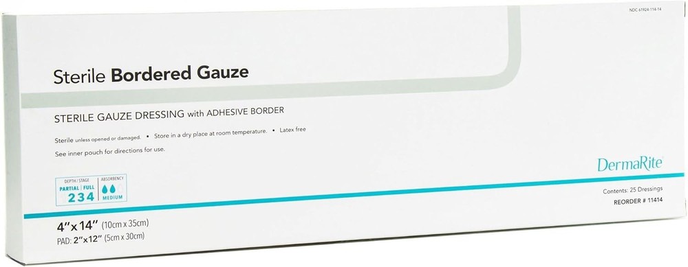 's Sterile Bordered Gauze Dring with Adhesive Border -