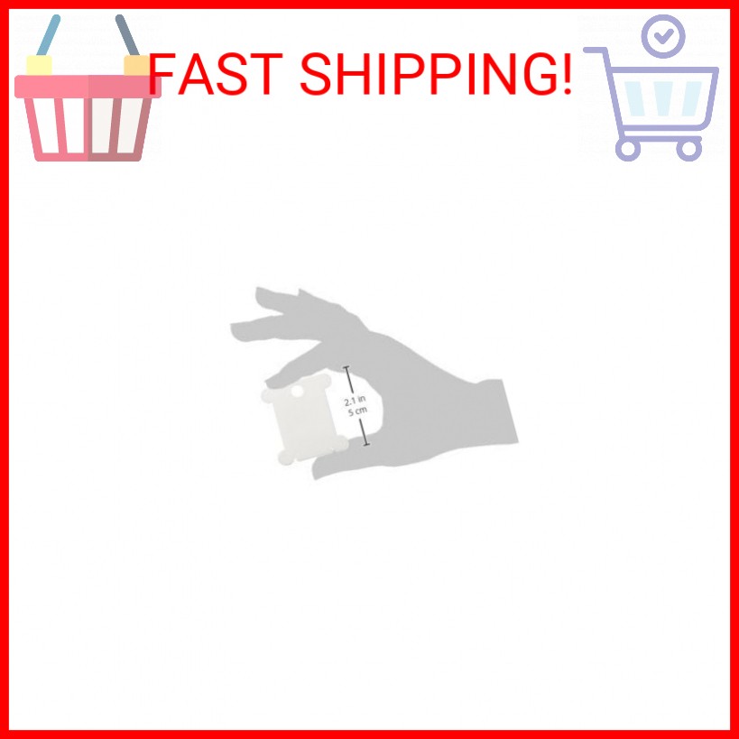 Janlynn 3002-02 Plastic Floss Bobbin, 25-Pack