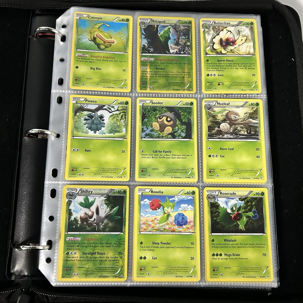 Pokemon XY FLASHFIRE - Complete Set - 1-106 TCG Collection Binder