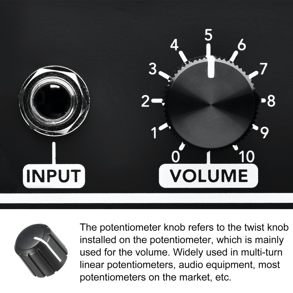 Potentiometer Knob Knurled Shaft Insert D Type Switch Knobs, [for Audio Device]