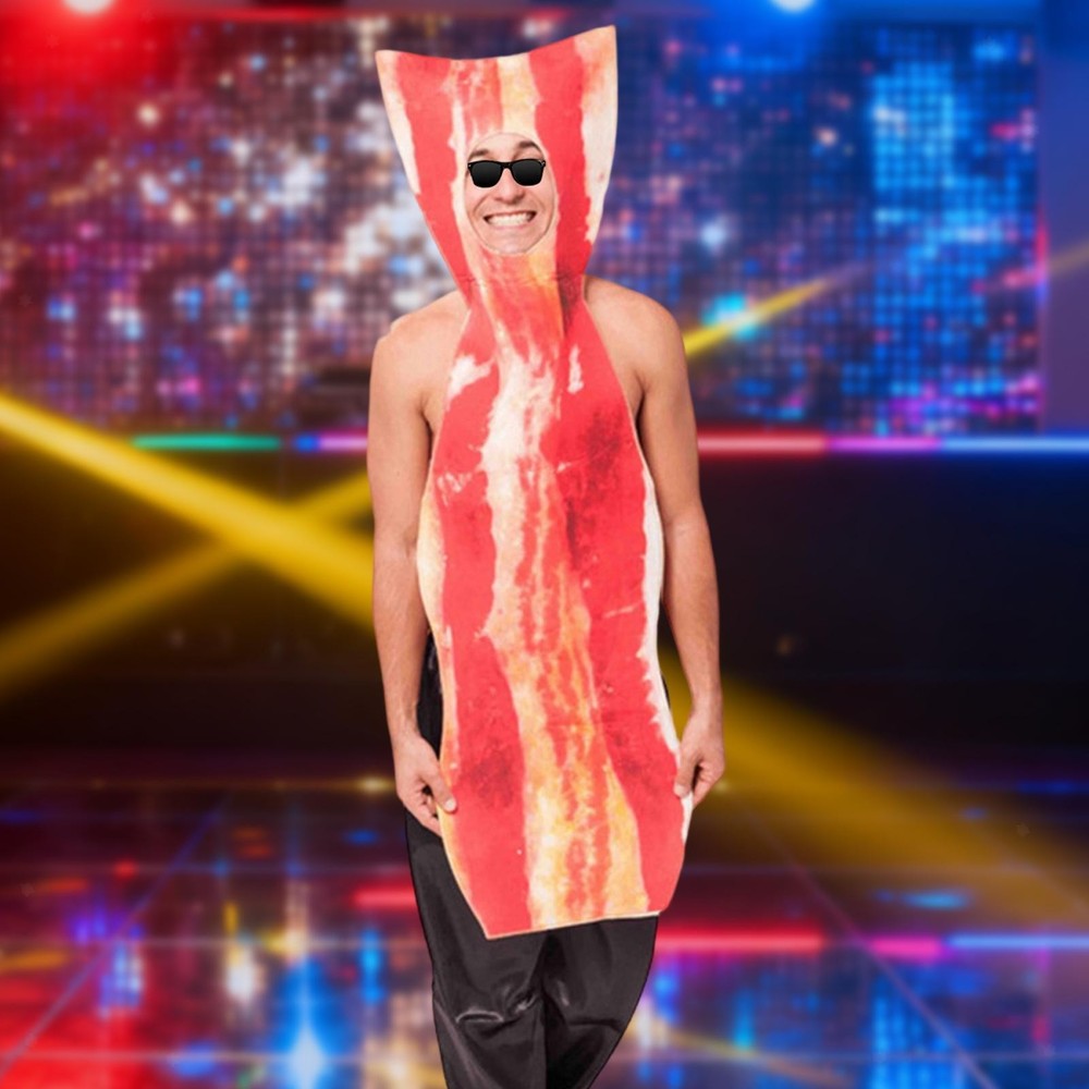 Bacon Strip Costume High Performance Polyester Gifts Versatile Accessory