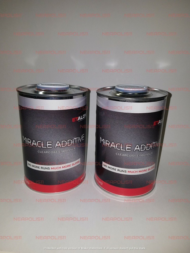 2 CANS ETALON"MIRACLE ADDITIVE"CLEARCOAT ENHANCER NO MORE RUNS !!!  HIGHER GLOSS