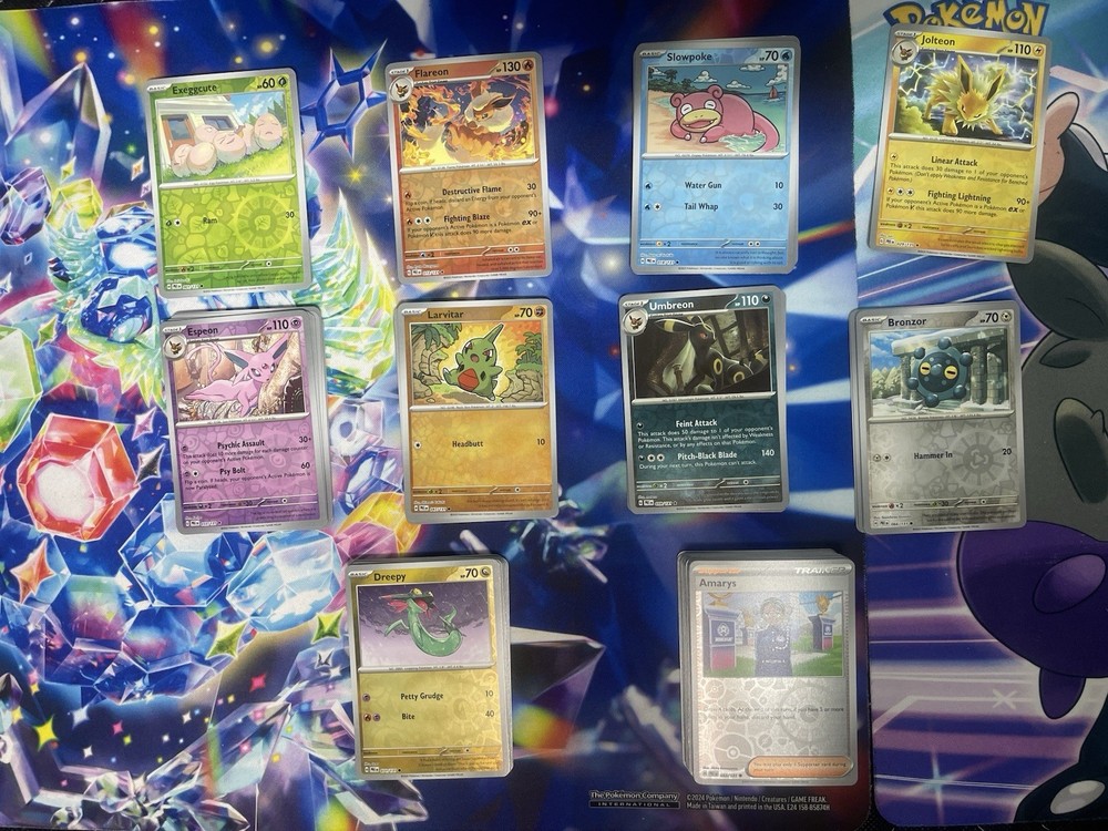 Pokemon TCG Prismatic Evolutions Set Starter Kit (100 Card)ALL REVERSE HOLOS