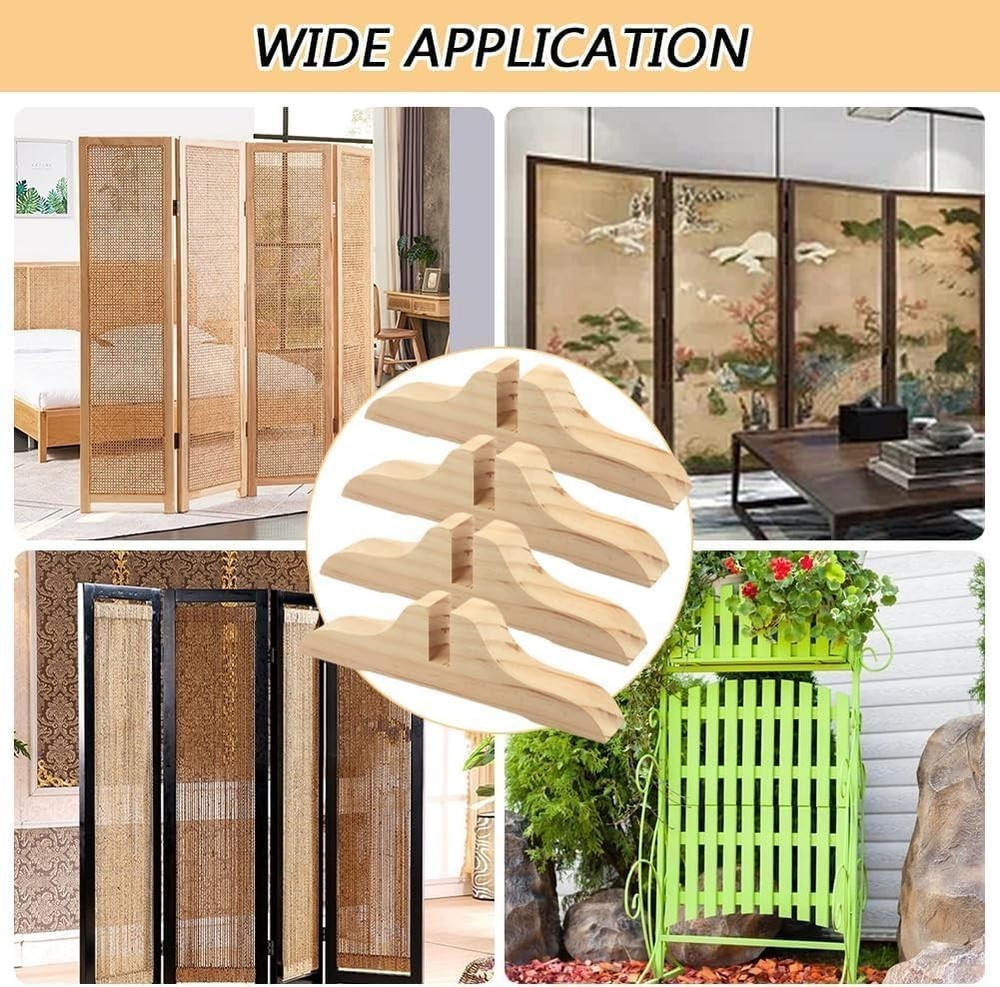 Lightweight and Sturdy 4-Pack Folding Privacy Screen Holders for Any Space