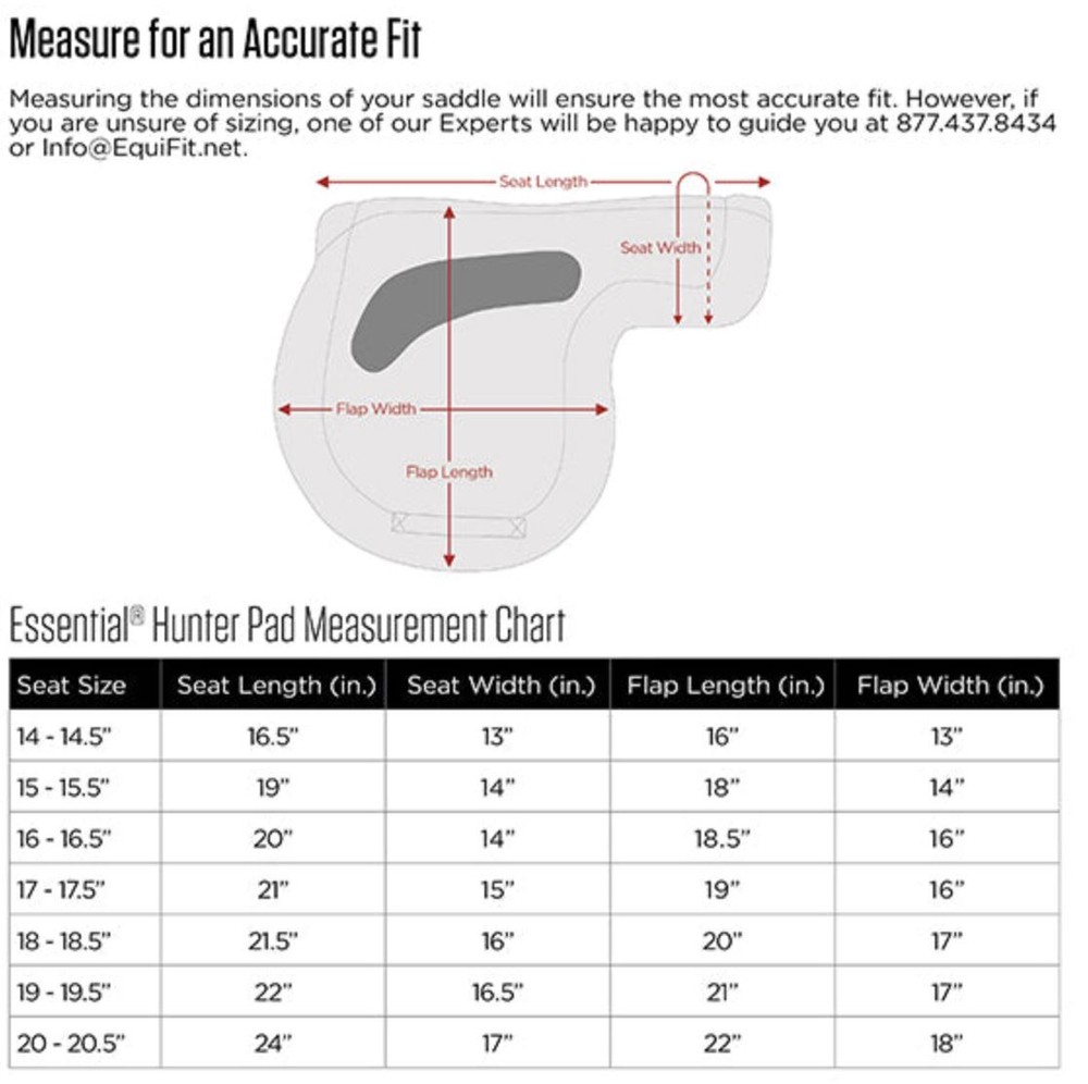 EquiFit Essential Hunter Pad - White