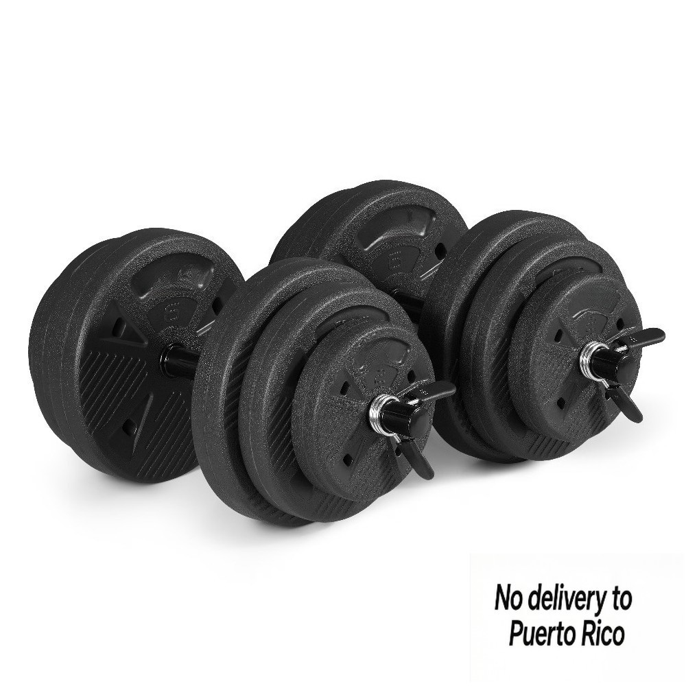 50 lb Adjustable Vinyl Dumbbell Set