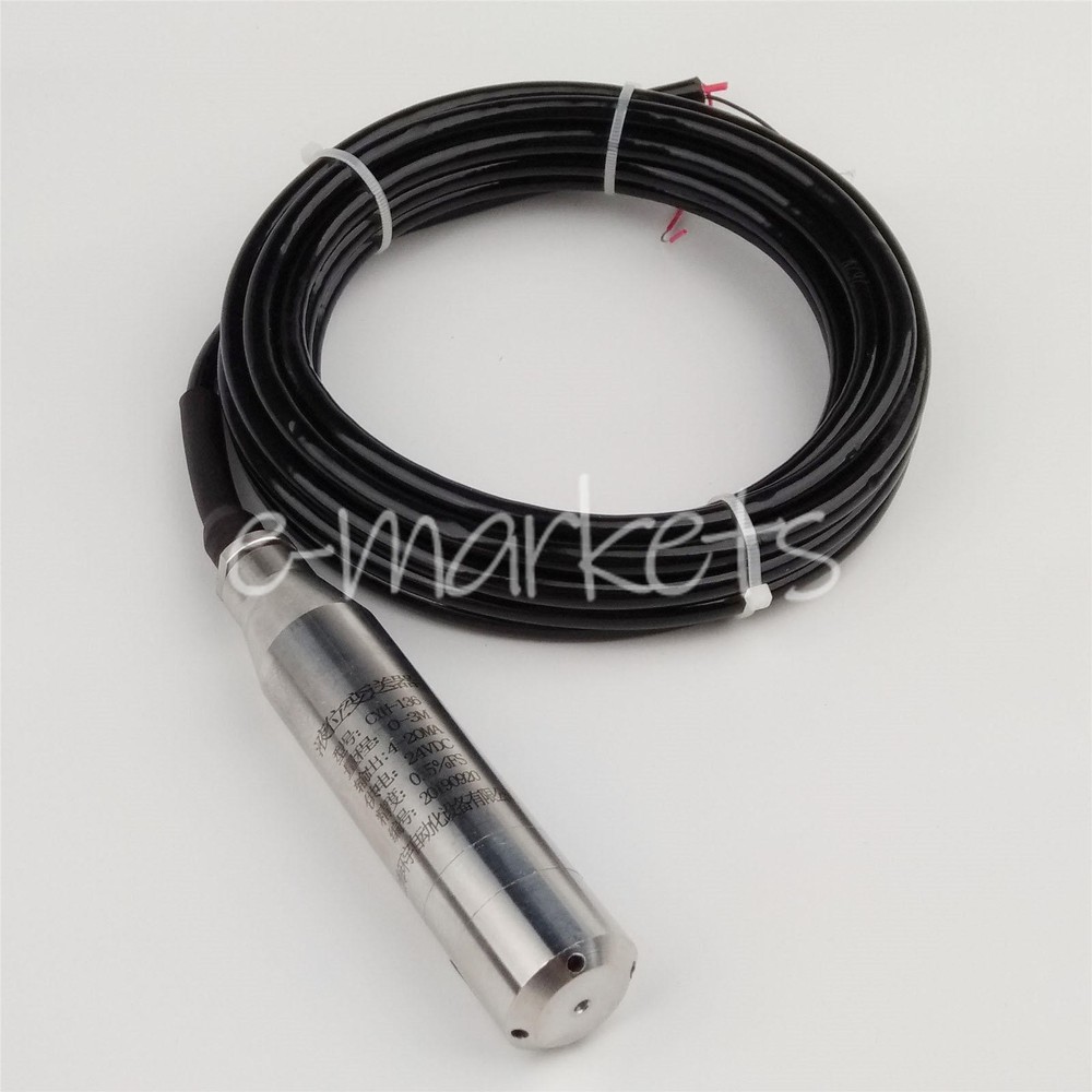 ONE 4-20MA 3.0m Range Water Level Transmitter Liquid Level Transducer Sensor NEW