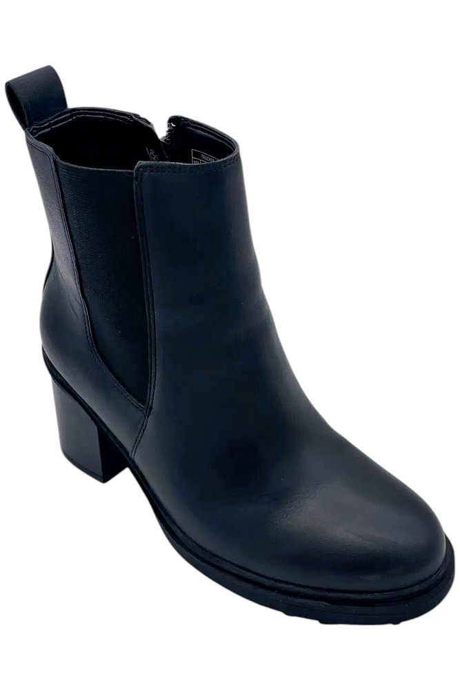 Vionic Women's Truckee Booties Ankle Boot Black Leather