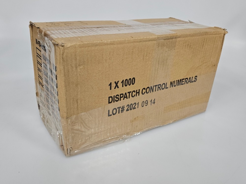 Service Dispatch Control Numerals (1000/cs)
