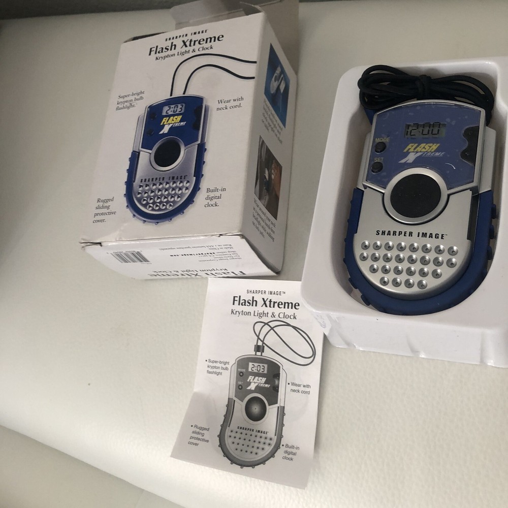 Sharper Image "Flash Xtreme" Krypton Light & Clock