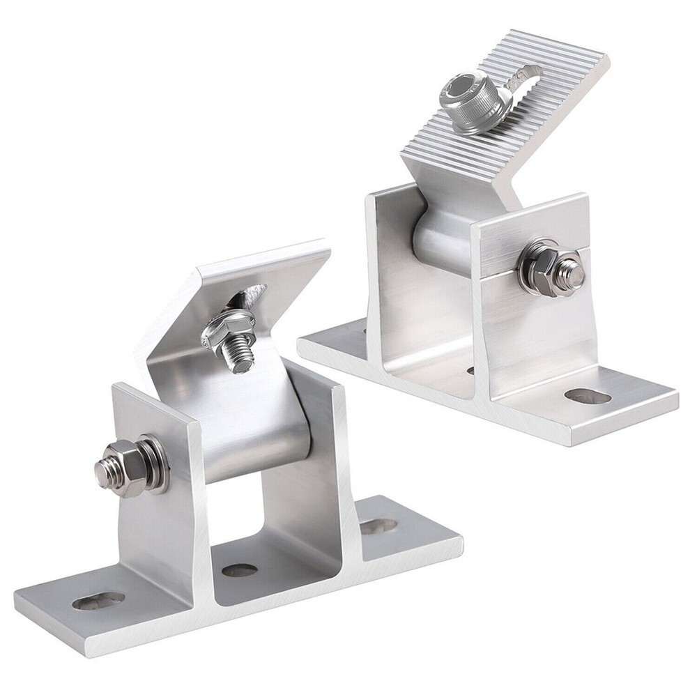 Solar Panel Rotatable Elevation With Angle Bracket Roof Mounting Attachment