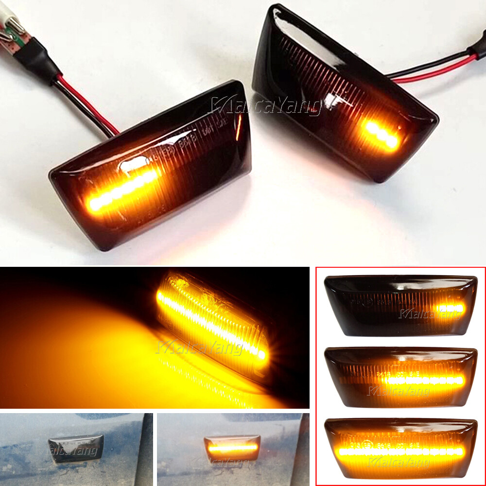 1Pair For Saturn Aura 2007 2008 2009 2010 Dynamic LED Side Marker Light