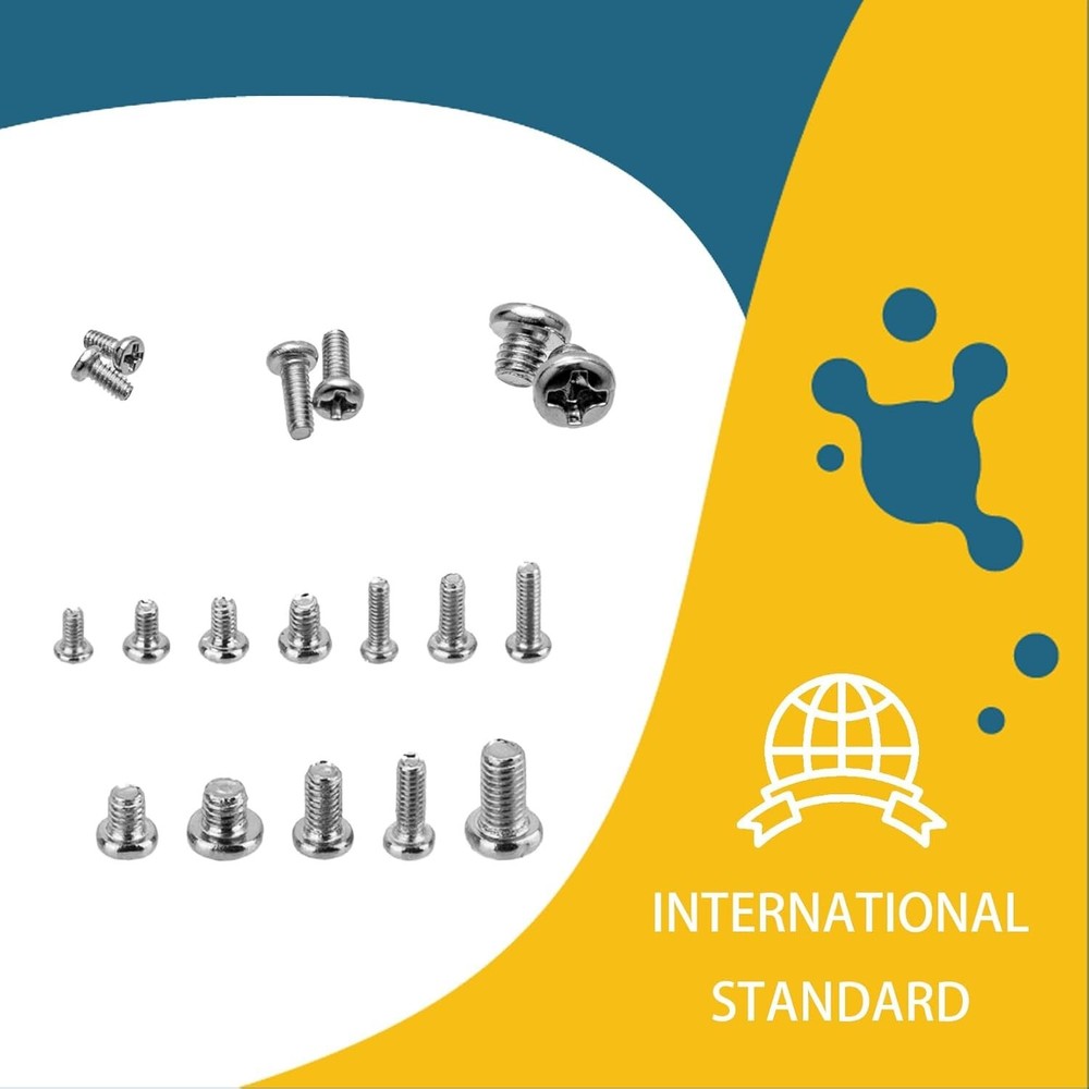 1140Pcs Tiny Screws Electronics M1.4 M1.6 M1.7 M2 M2.5 Replacement Computer Kit