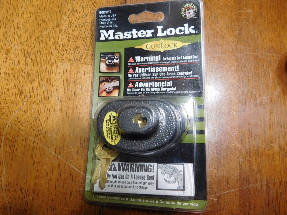 Master Gun Lock 90 DSPT  Keyed    NEW