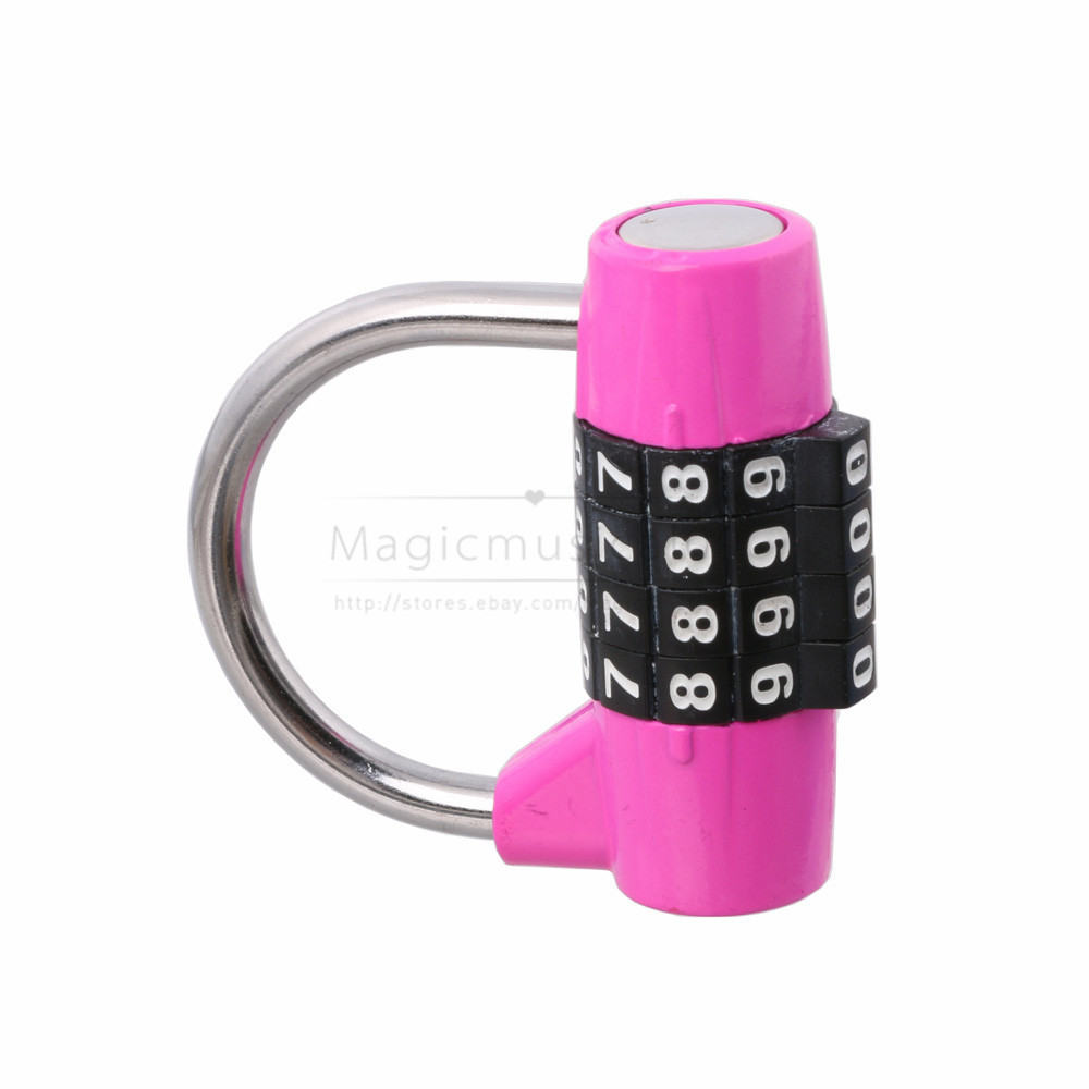 4 Digit Number Secure Combination Lock Password Gym Padlock