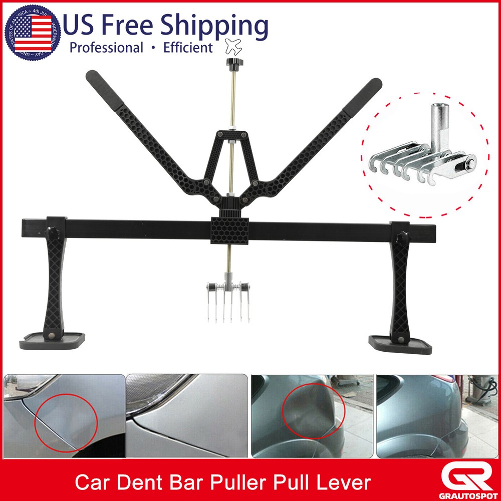 Car Dent Bar Puller Pull Lever Pulling Kit Removal Hammer Repair Auto Body Tool