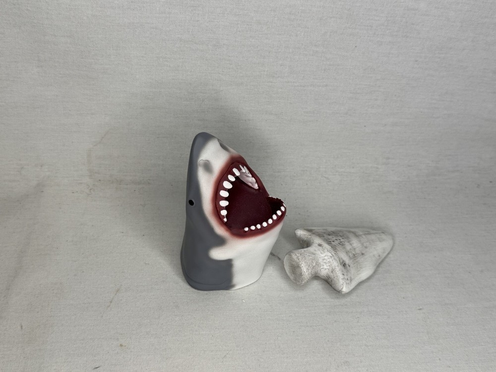 Jaws, Bruce Shark Tooth and Stand, Solid Resin, Display Plaque, Prop Replica