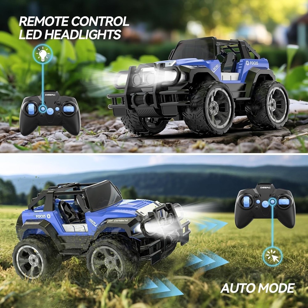 Exciting DE42 Remote Control Car - 80 Min Playtime, Auto Mode, Durable Design