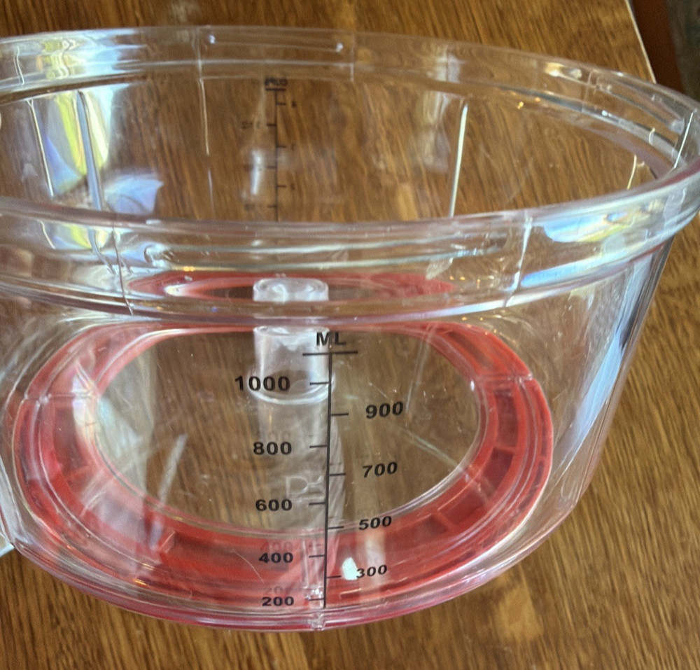 Tupperware Quick Chef Food Processor Chopper Mixer Whisk 4 Cups Red COMPLETE