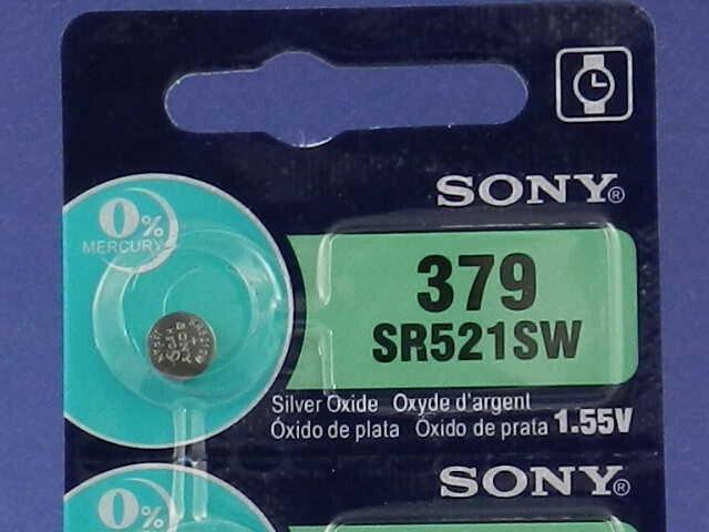 Sony 379  SR521SW  Watch Battery  1Pc