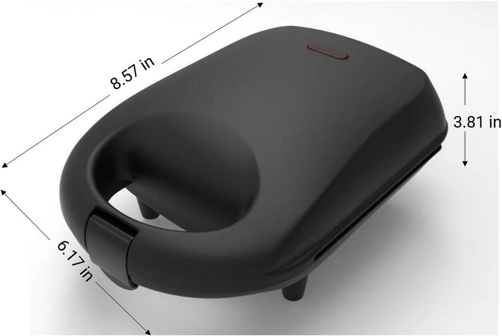 Compact Single Slice Waffle Maker with Cool Touch Handle