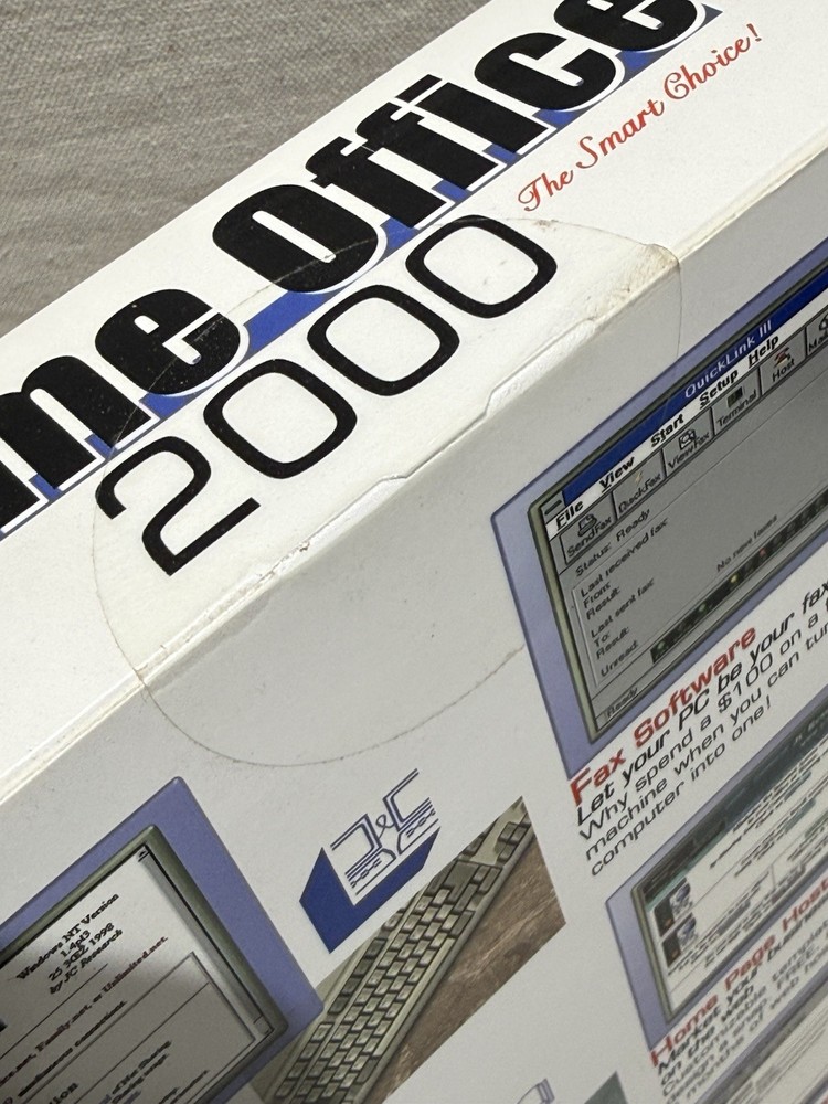 Home Office 2000 Software Suite PC CD-ROM Windows 95 98 2000 New