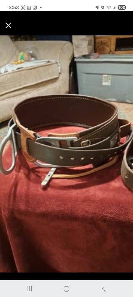 Bashlin Industries Inc. Linemans Climbing Belt & Strap Size D30