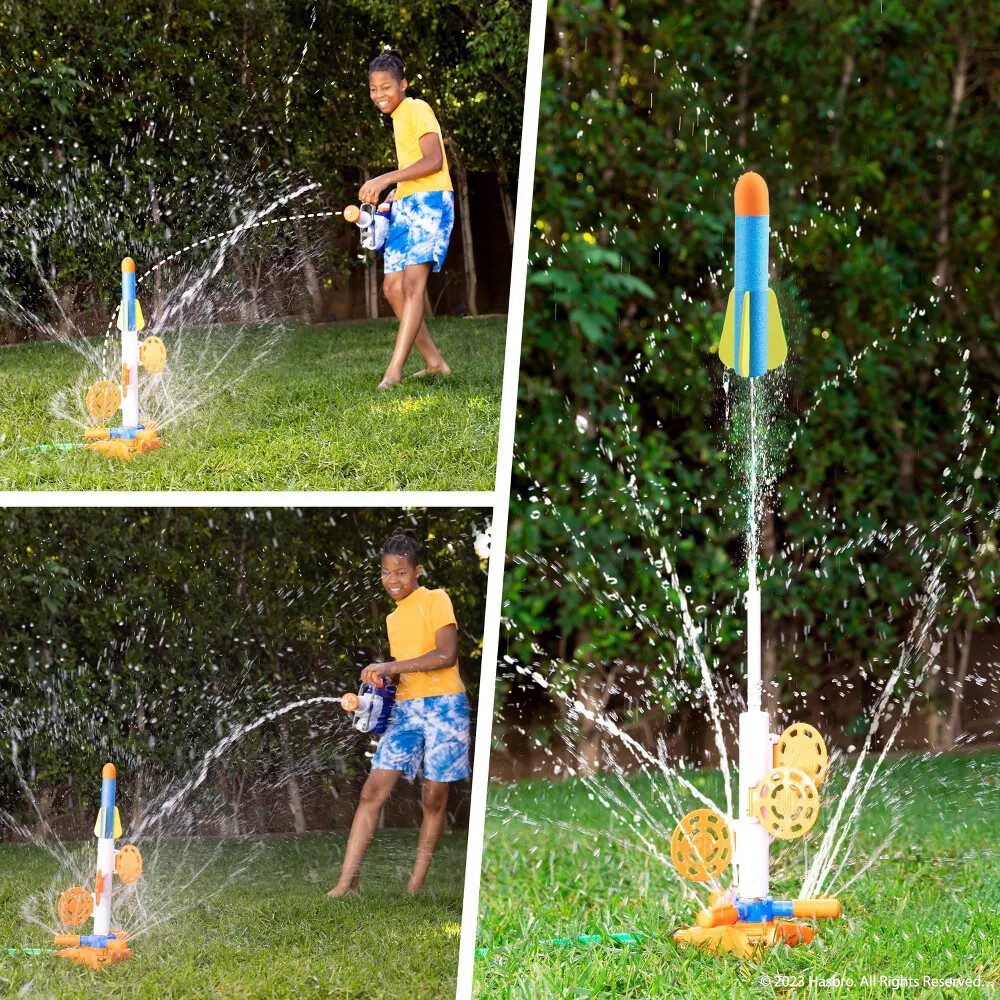 Nerf Super Soaker Skyblast Target Sprinkler - Aim/Strike/Launches up to 8'!