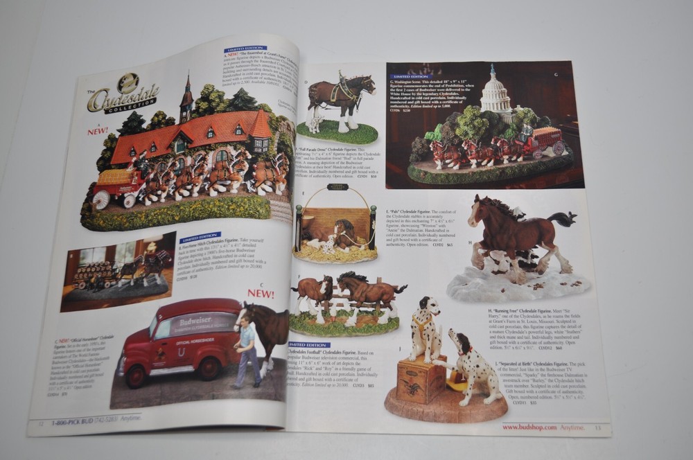 Budweiser Genuine Collection Gift Catalog - Early Fall 2001