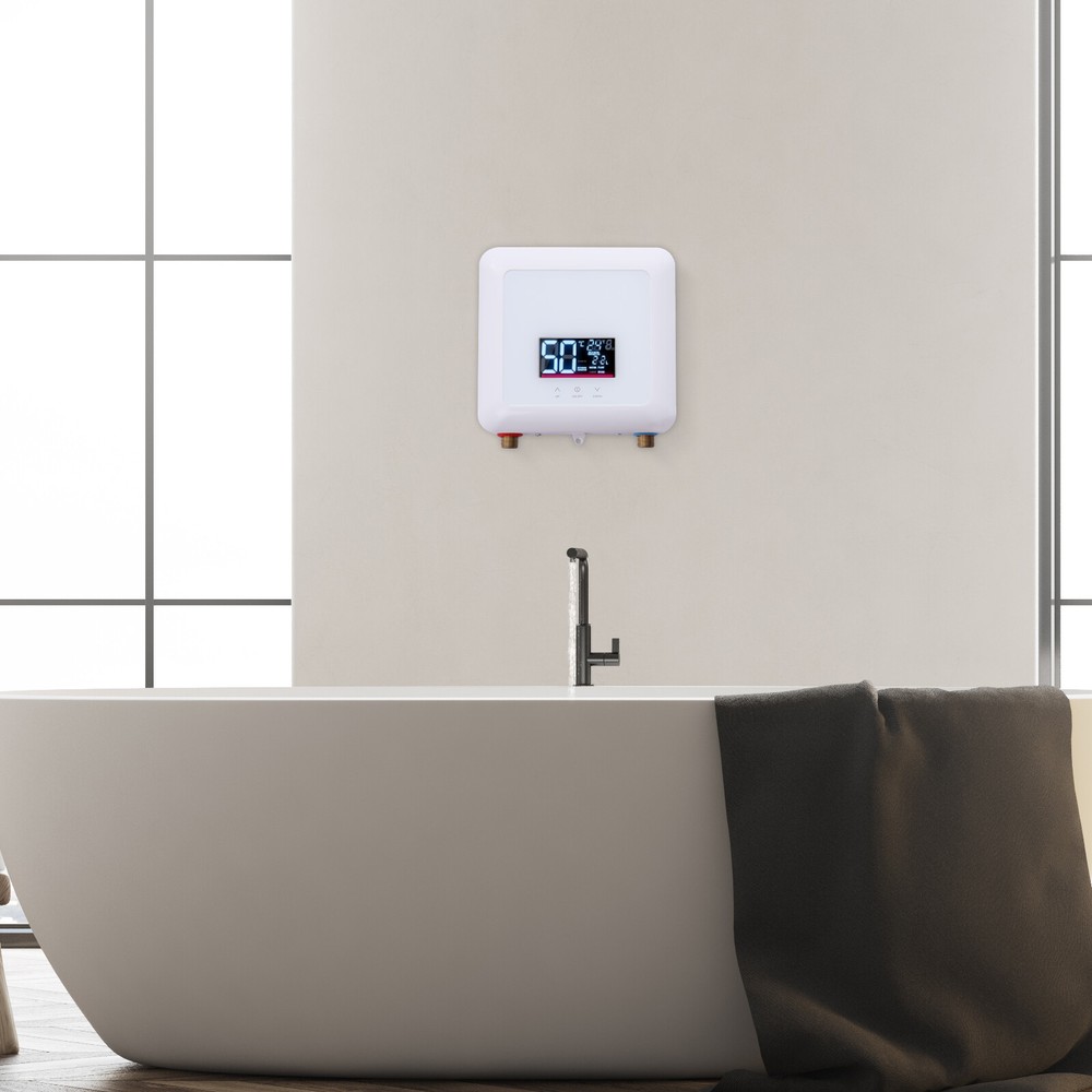 Small Electric Hot Water Heater 5500W Portable Tankless Instant Hot Water Heater