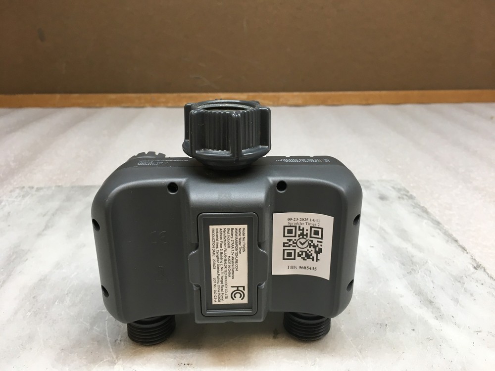 Rainpoint Sprinkler Timer 2 Outlet Water Timer for Garden Hose Programmable Used