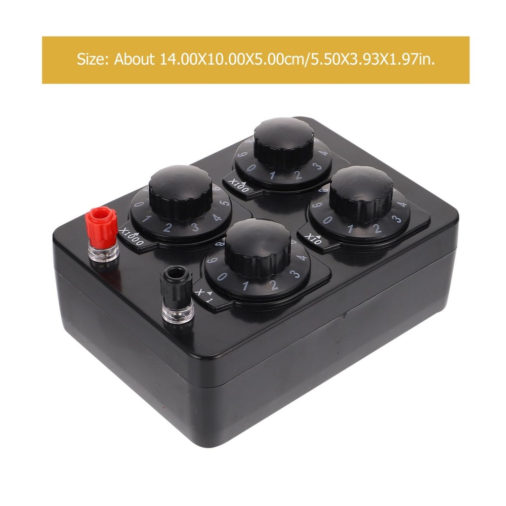 Variable Resistance Box 0-9999 Ohm, Simple Adjustable Resistor Decade Box for...