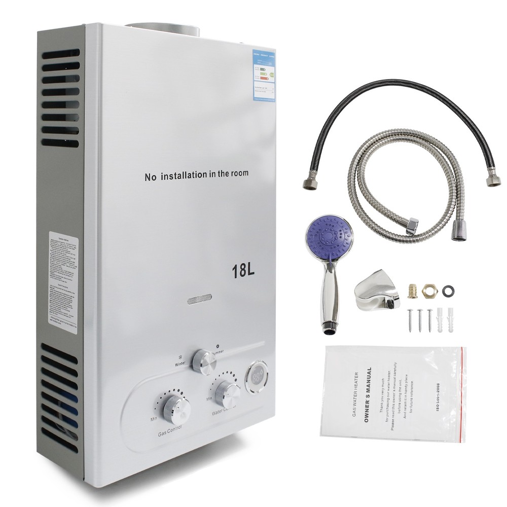 18L 5GPM LPG Propane Gas Hot Water Heater Tankless On-Demand Instant Boiler 36KW