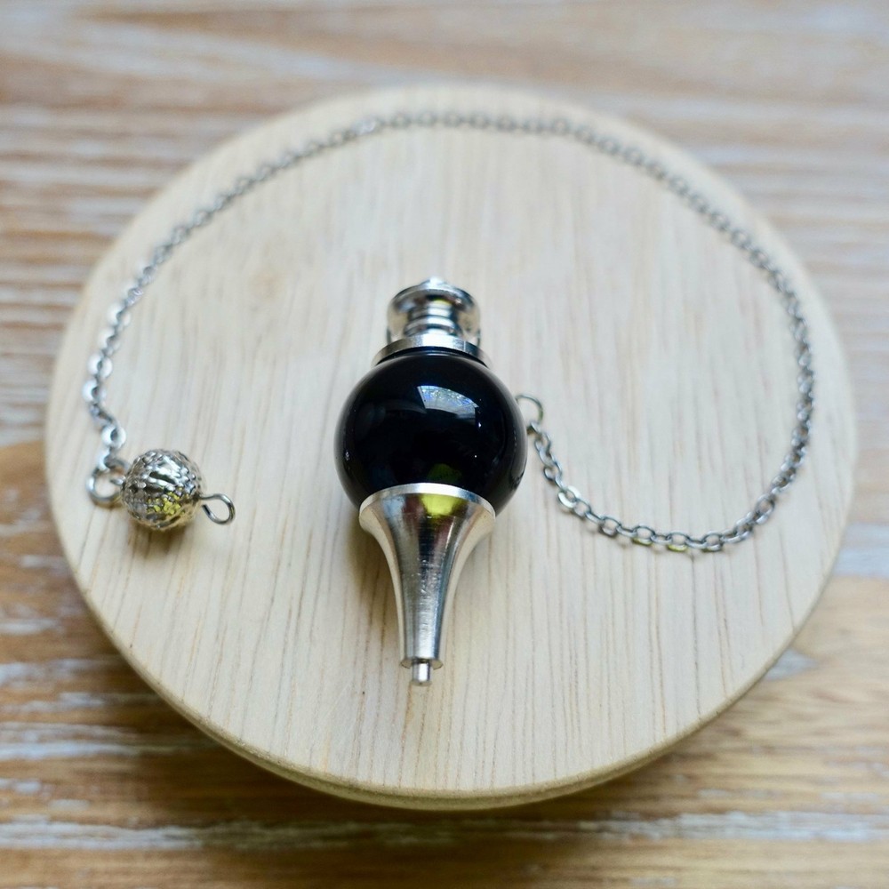 Black Agate Sphere Pendulum