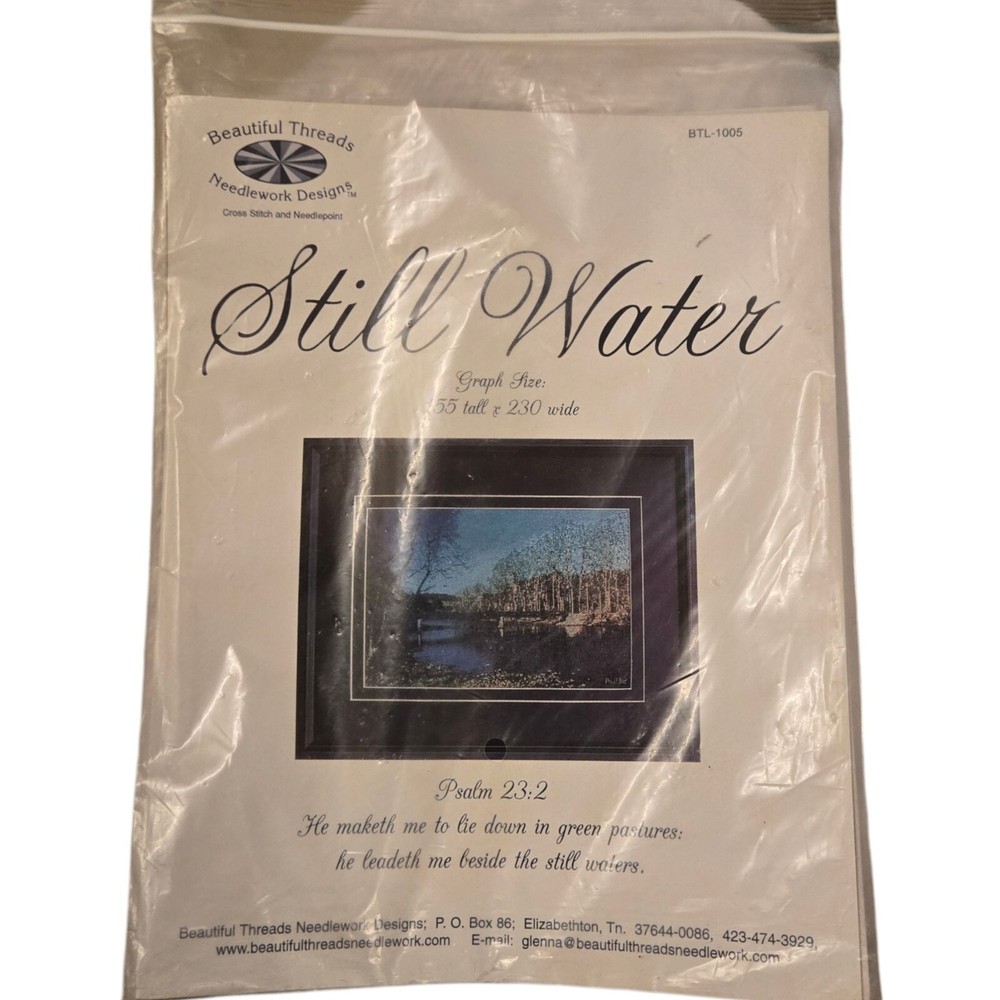 Beautiful Threads Needlework Designs Still Water Cross Stitch Pattern Graph