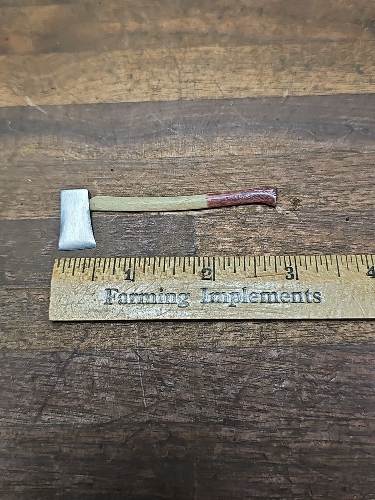 #5 - Vintage Miniature Axe w/ bone handle