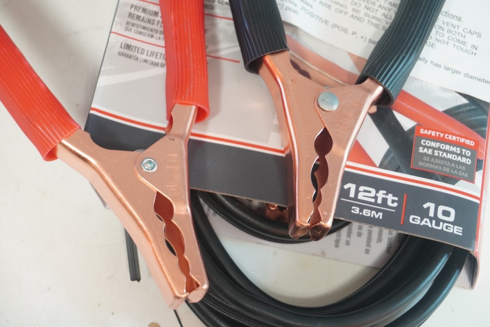 Light Duty 12ft Booster Cable