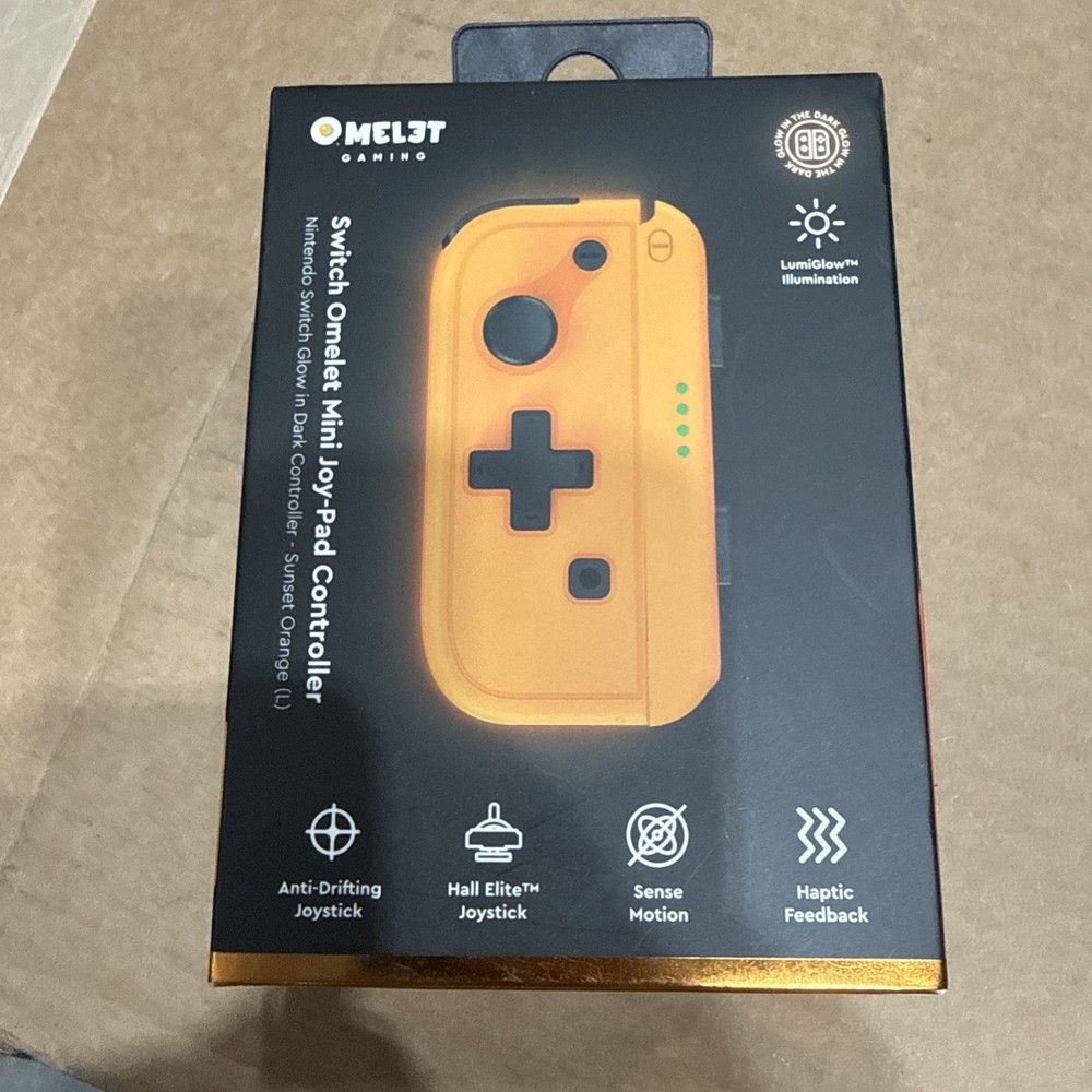 Omelet Gaming Switch Mini Joy-Pad Sunset Orange Left Controller
