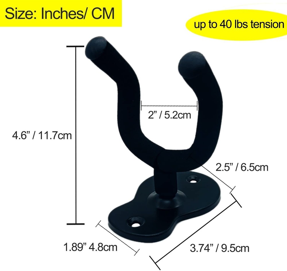 Universal Guitar Wall Mount Hanger Auto Gravity Lock Guitar Holder Wall Hook