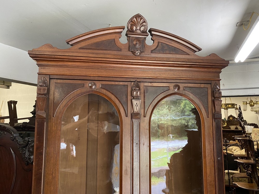 RENAISSANCE WALNUT 2 DOOR BOOKCASE