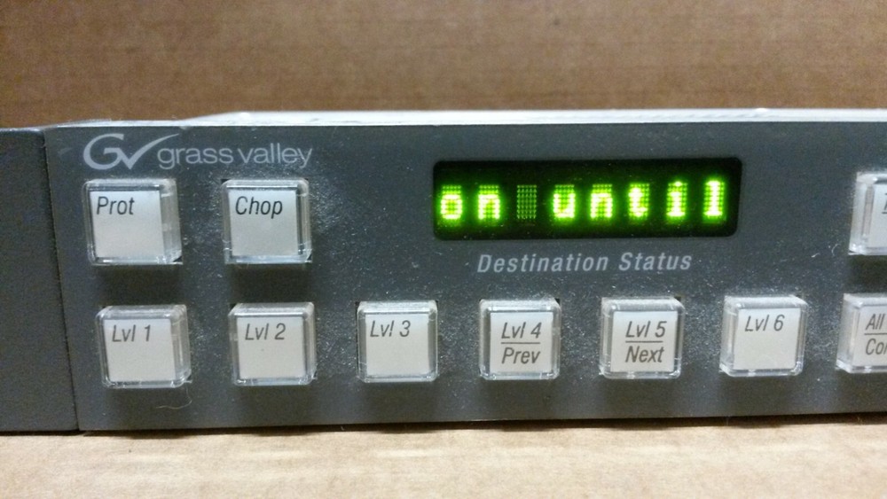 Grass Valley - Encore BPS Control Panel