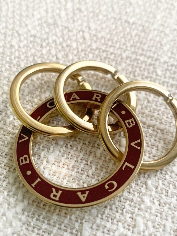 BVLGARI keychainring set red