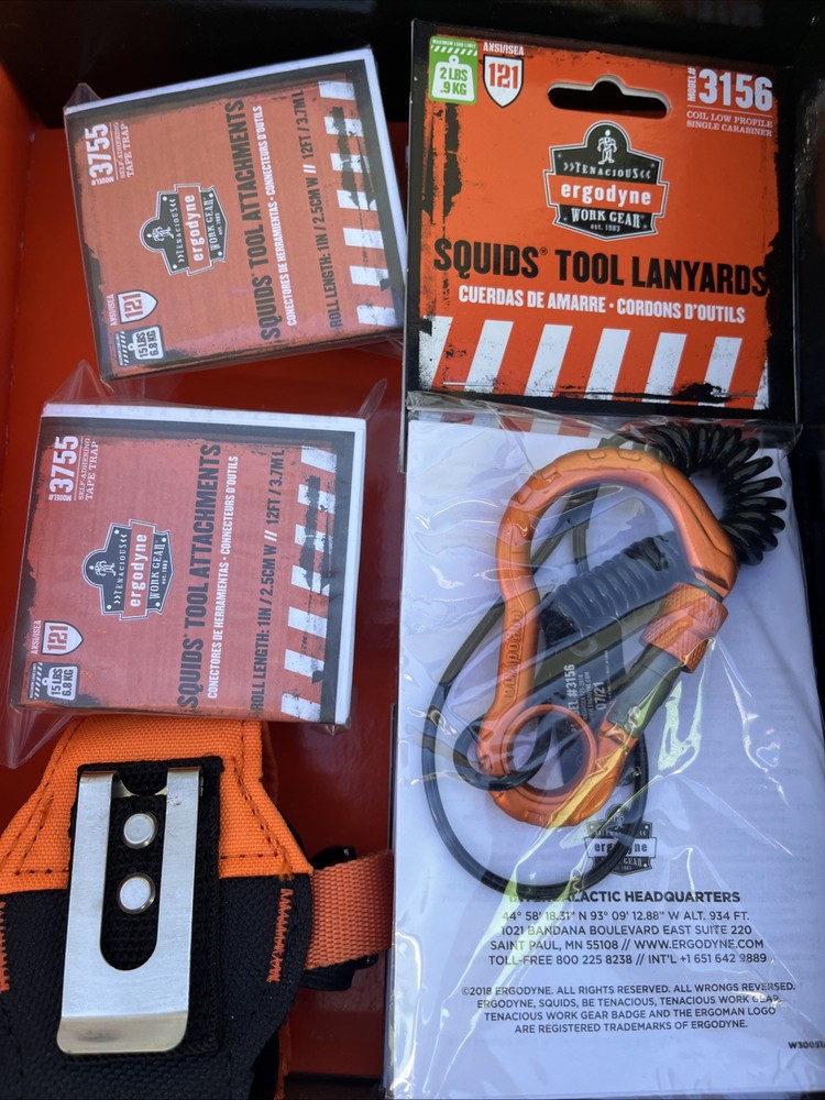 Squids 3183 Carpenter and Laborer's Tool Tethering Kit