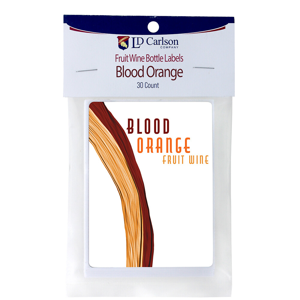 Blood Orange Fruit wine Labels 30/Pack Fruit Labels Collection