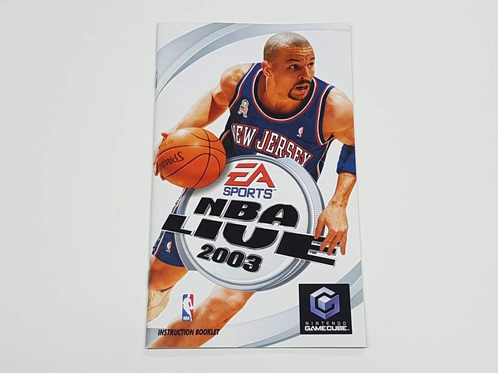 NBA Live 2003 Authentic Nintendo GameCube Manual Only