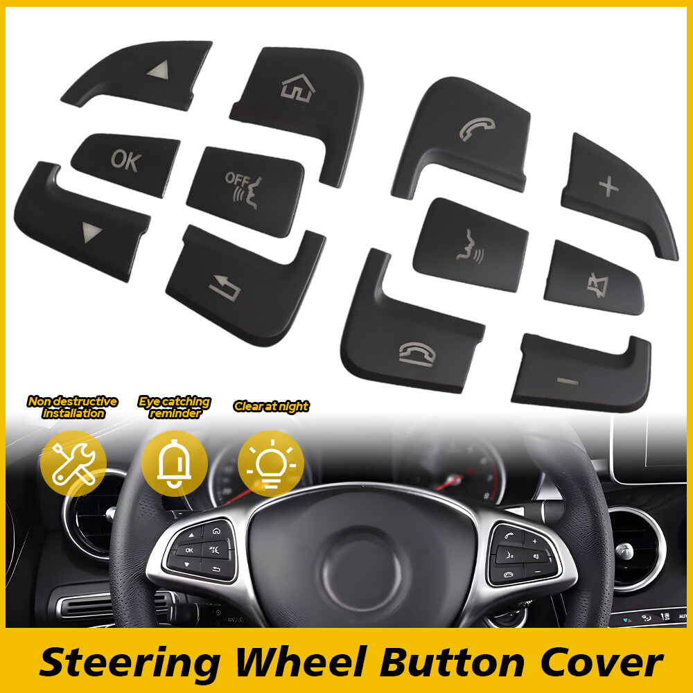 Steering Wheel Multi-Function Button Cover for Mercedes-Benz C300 2015-2017